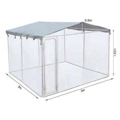 China Custom Durable Outdoor Breathable Wire Mesh Poultry Small Animal Dog Kennel Eco-Friendly Fence With Door for sale