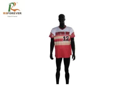China Dye Sublimation Mens Sports T Shirts , Mens Plus Size T Shirts Team Wear for sale