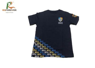 China Fashional Wrinkle Free T Shirts Fabric Embroidery 100 Cotton 180 Grams for sale