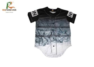 China Blank Custom Team Sportswear Gradient T Shirt Uniforms For Baseball Team for sale