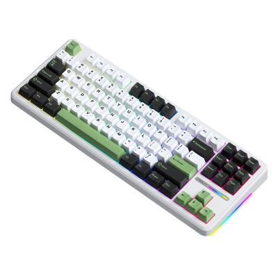 China custom keyboard ALUA F87 gaming keyboards DIY RGB backlit 87 keys wireless keyboard No for sale