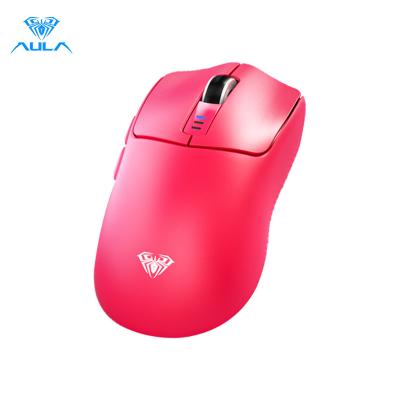 China Gaming AULA SC580 wireless gamer mouse OEM customized wired wireless gaming bluetooth mouse 2.4G ergonomics for sale
