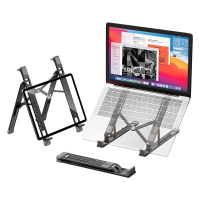 China Up to 15.6'' inch MCHOSE N6 T BestTech Computer Notebook Holder Home Office Vertical Portable Foldable Adjustable Aluminum Laptop Stand for sale