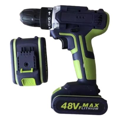 China High Power 48VF Household Electric Drill Rechargeable Hand Drill Multifunctional Impact Gun Electric Gun Screwdriver Tool for sale