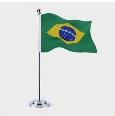China A bandeira 100% da mesa do cetim do poliéster 30cm ajustou a única impressão do suporte CMYK de Polo à venda