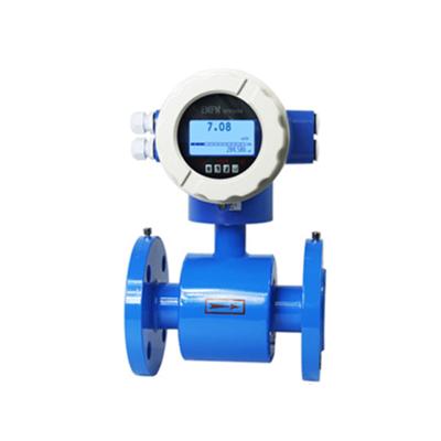 China Digital milk sewage liquid oil battery powered magnetic flow meter price 4-20ma output water for sale