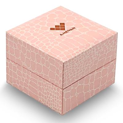 China Wholesale Price Luxury Leatherette Square Shape Watch Packaging Box for sale