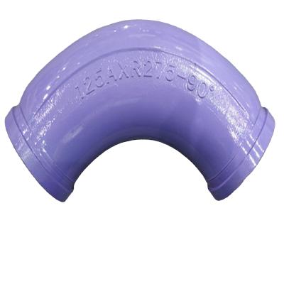 China Construction works Concrete Pump Parts DN125mm*90degree Concrete Pump Conduit Elbow for sale