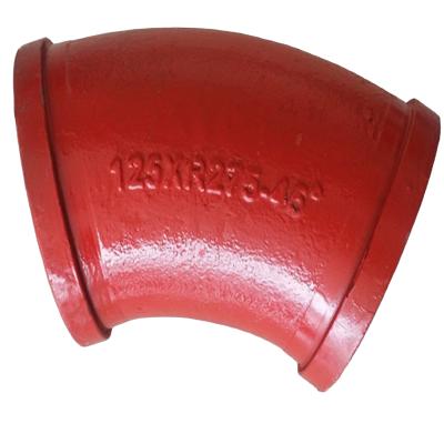 China Construction works best concrete pump parts 45 degree concrete pump bend pipe for sale