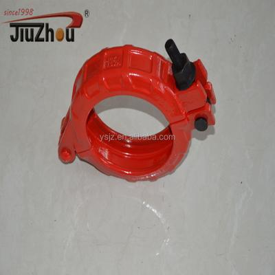 China Construction works concrete pump tube couplings/pipe clamps/quick lock pipe clamp for pump pipe for sale