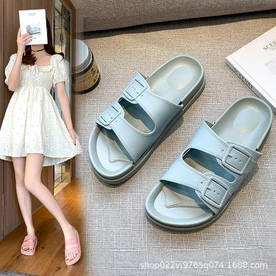 China 2023 Wholesale Anti-odor Custom Casual Sandals Fashion New Design Summer Shoes Women Slippers for sale
