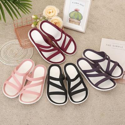 China NEW Anti-odor ladies sandals flats shoes women shoes in 2022 stylish and sexy custom summer spring light PVC for sale