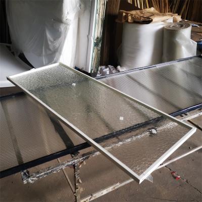 China 5mm 8mm Fluted Tempered Glass Safety Privacy Decorative Clear Toughened Tecture Reeded Pattern Glass for sale
