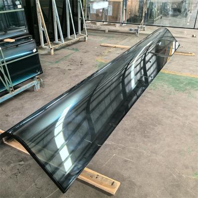 China Vidro curvo de pequeno raio laminado laminado a quente com filme solar isolado vidro revestido colunas de vidro de alta dificuldade à venda