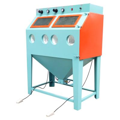 China Construction works Electric Wheel Sandblasting Machine Vertical Portable Sandblasting Machine for sale