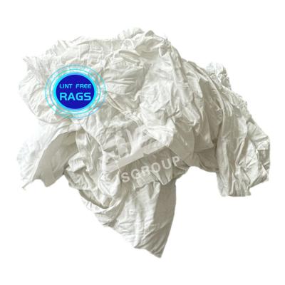 China White Bed Sheet Cotton Waste Rags Use for Cleaning Machine Oil Paint Industrail Cleaning Cloth for sale
