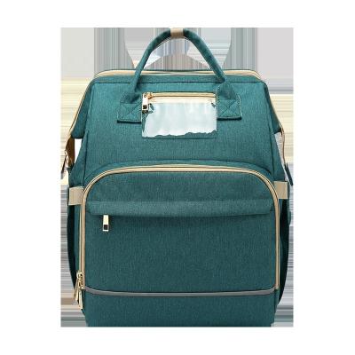 China With New Functional Large Capacity Diaper Bag Mommy And Baby Bag Folding Hutch USB Mommy And Baby Bag for sale