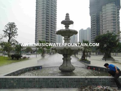 China Customized Sculpture Water Fountains Stone Fountains For Garden Marble Material for sale