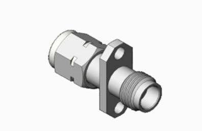 Chine 1.85mm Male to Female Stainless Steel RF Adapter with Flange Mount RF Connector à vendre