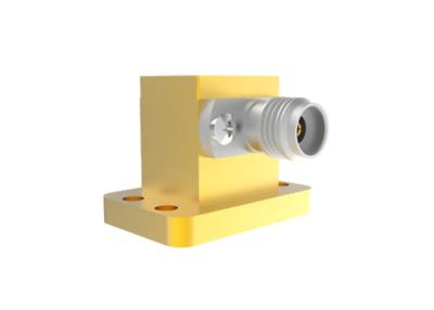 China 18GHz~40GHz WRD180 To K2.92mm Female Right Angle Waveguide To Coax Adapter K/WRD180-KF for sale