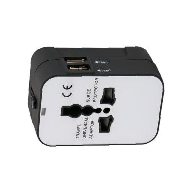 Chine Prise universelle de chargeur de 2 de port USB d'adaptateur de la prise 6 de bits ABS de PC multiples à vendre