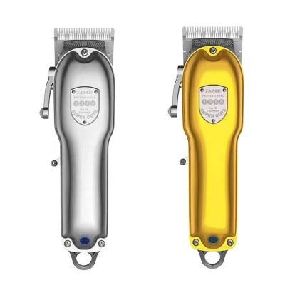 China Hot Sale Outdoor Barber Electric Hair Clippers Professional Hair Cut Trimmer High Speed Motor Radio Engraving Clippers Gold Silver for sale