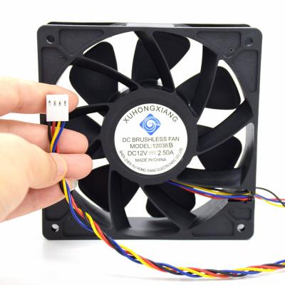 China Industrial Equipment Axial Fans Shenzhen 12038 120*120*38mm Super Speed PWM FG RD 4 Pin RGB Adjustable Fans for sale