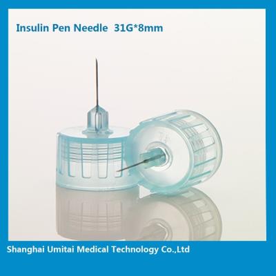 China 31G*8mm Diabetic Insulin Pen Needles For Novolog Flexpen OEM / ODM Available for sale