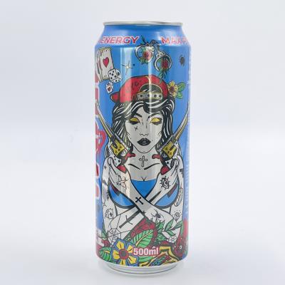 Chine 500ml Energy Drink Canning Service For Max Power Vitamin Carbonated Energy Drink Cans With Private Label à vendre