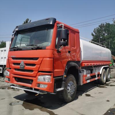 China 6x4 20M3 Used Water Tanker Truck , Used Howo Water Bowser Truck for sale