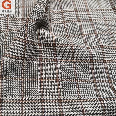 China Fabric manufacturer ONE SIZE polyester cotton cotton blend knit wool tweed fabric for jackets for sale