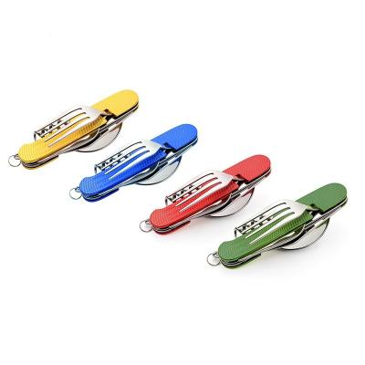 China Factory Travel-Size Stainless Steel Portable Tableware Set 19.4x9.2cm for sale