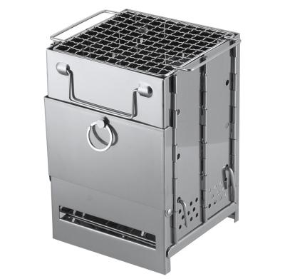 China Outdoor Collapsible Charcoal Fire Wooden Fireplace Universal Stainless Steel Camping BBQ Chimney