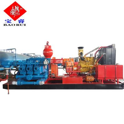 China energy & Complete Extracting Skid Mounted Oil Rig Triplex Mud Pump Package for sale