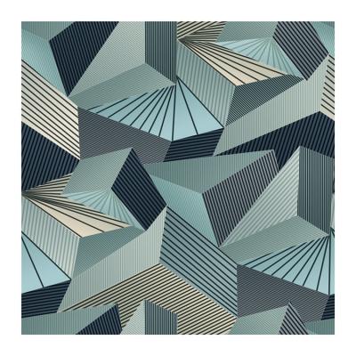 China PVC Home Decor Geometric Design Living Room TV Background Modern 3D Wallpaper for sale