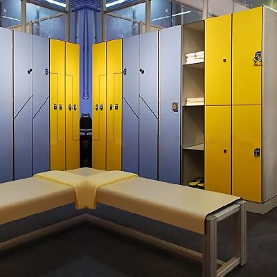 China Simple Modern Waterproof High Hpl Gym Locker Storage Locker Shelf For Swimming Pool for sale