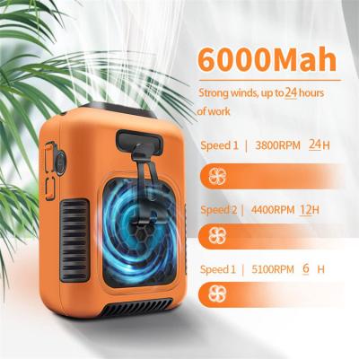 China Socool Fan 6000mAh Versatile Personal Fan Features LED Light and Multifunctional Waist Fan for sale