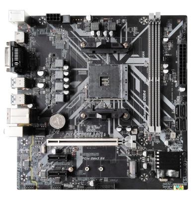 China AM4 B450 latest desktop motherboard support AM4 CPU micro-ATX architecture for sale