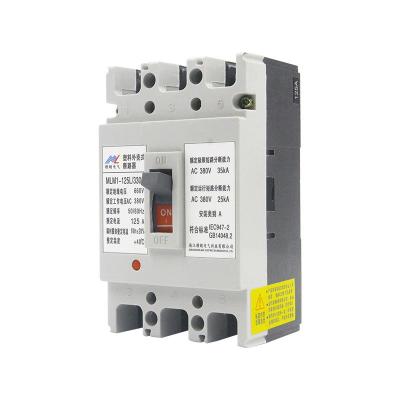 China MCCB High Level Mulang Air Switch MLM1 MCCB Base Track Plastic Silver Copper Electric Three Phase Four Wire Switch for sale