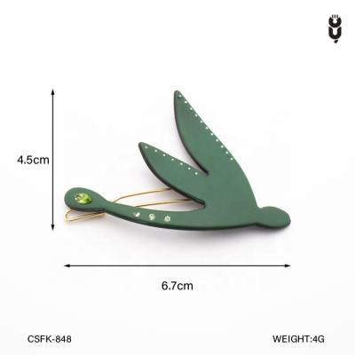 China CANYUAN New Korean Fashion Dragonfly Butterfly Hairpin For Women Acetate Glitter Pearl Hair Accessories Clip With Rhinestone for sale