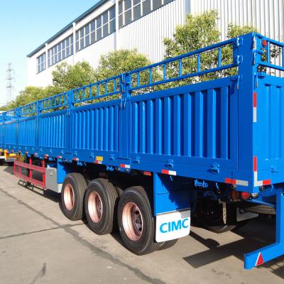 中国 CIMC 3 軸 トラック フェンス 貨物 60 トンのセミトレーラー コンテナ ツーストロック 販売のため