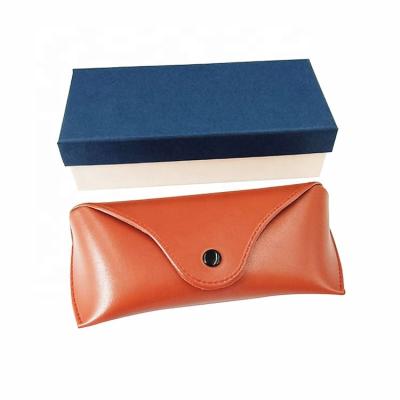China Durable Soft Leather Spectacle Cases And Paper Box For Girls Scratchproof for sale