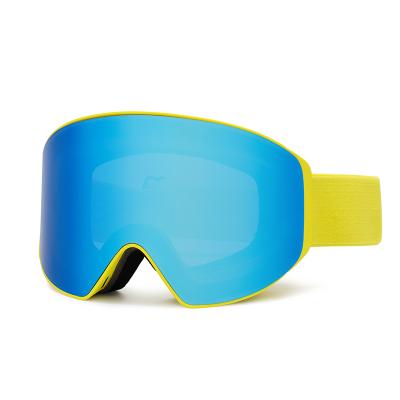 China Magnetic HUBO Frameless Ski Goggles Anti Fog Polarized UV400 Protection HB-197D for sale
