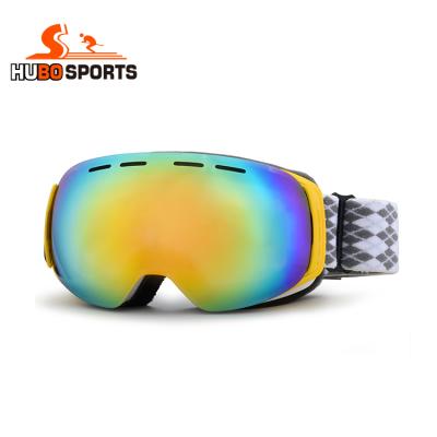China SKI HUBO Kids UV Anti Fog Ski Goggles Magnetic Ski Kids Skiing Snow for sale