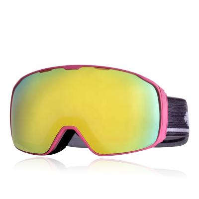 China Anti Fog Outdoor Ski Goggles PC Lenses Material OEM TPU Magnetic Ski HB-10D for sale