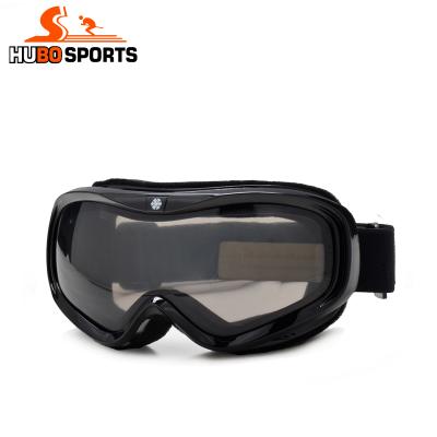 China SKI HUBO Sports Outdoor Ski Goggles Black Frame Snowboard Glasses TPU Frame Material for sale