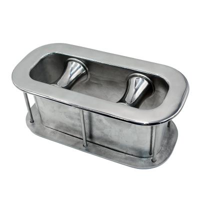 China 316 Stainless Steel Material 316 Stainless Steel Boat Bow Fairlead Roller Marine Casting Wedge en venta