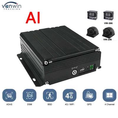 China 4CH HDD DVR 4G GPS ADAS DMS 1080P HD Support OEM/ODM MDVR Video System For Car Truck Bus MDVR Car Black Box for sale