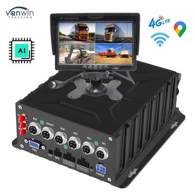 China 4CH 1080P Vehicle Monitoring Reverse Backup Camera AI MDVR System voertuig gps tracker Te koop