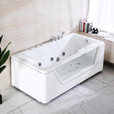 China Three Position Side Whirlpool Shower Cheap Bathroom Skirt Acrylic Massage Tub for sale